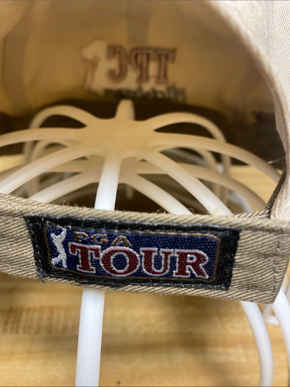 PGA Tour Ahead TPC Michigan The Players Course Golf Hat Bone O/S NWT